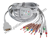 GE ECG Machine Parts 10 Cable Lead LDWR IEC 2104726-001 دستگاه پزشکی